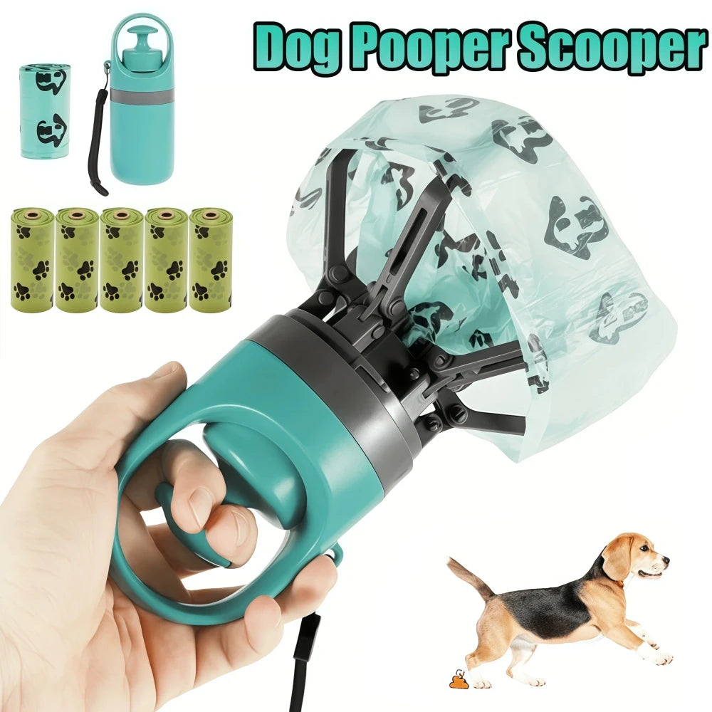 Portable No-Touch Dog Pooper Scooper