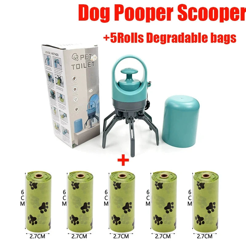Portable No-Touch Dog Pooper Scooper
