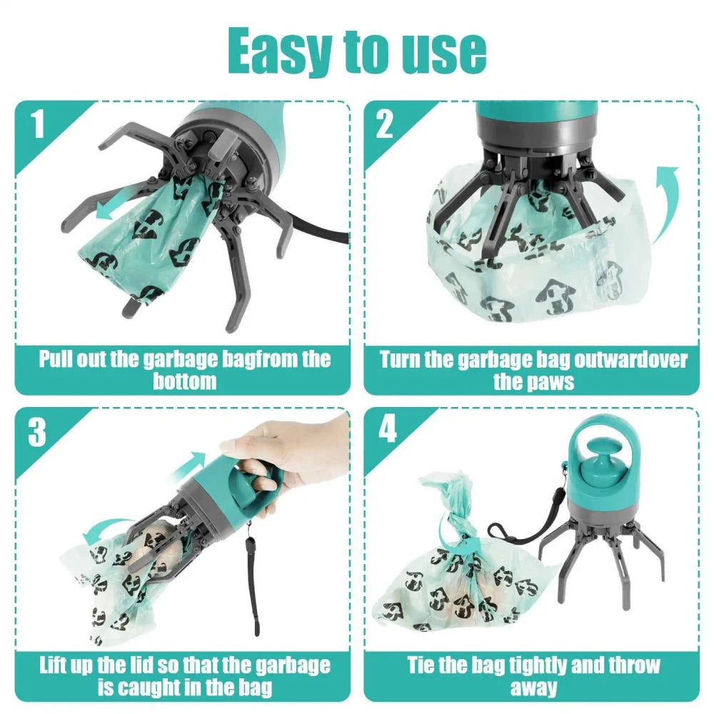 Portable No-Touch Dog Pooper Scooper