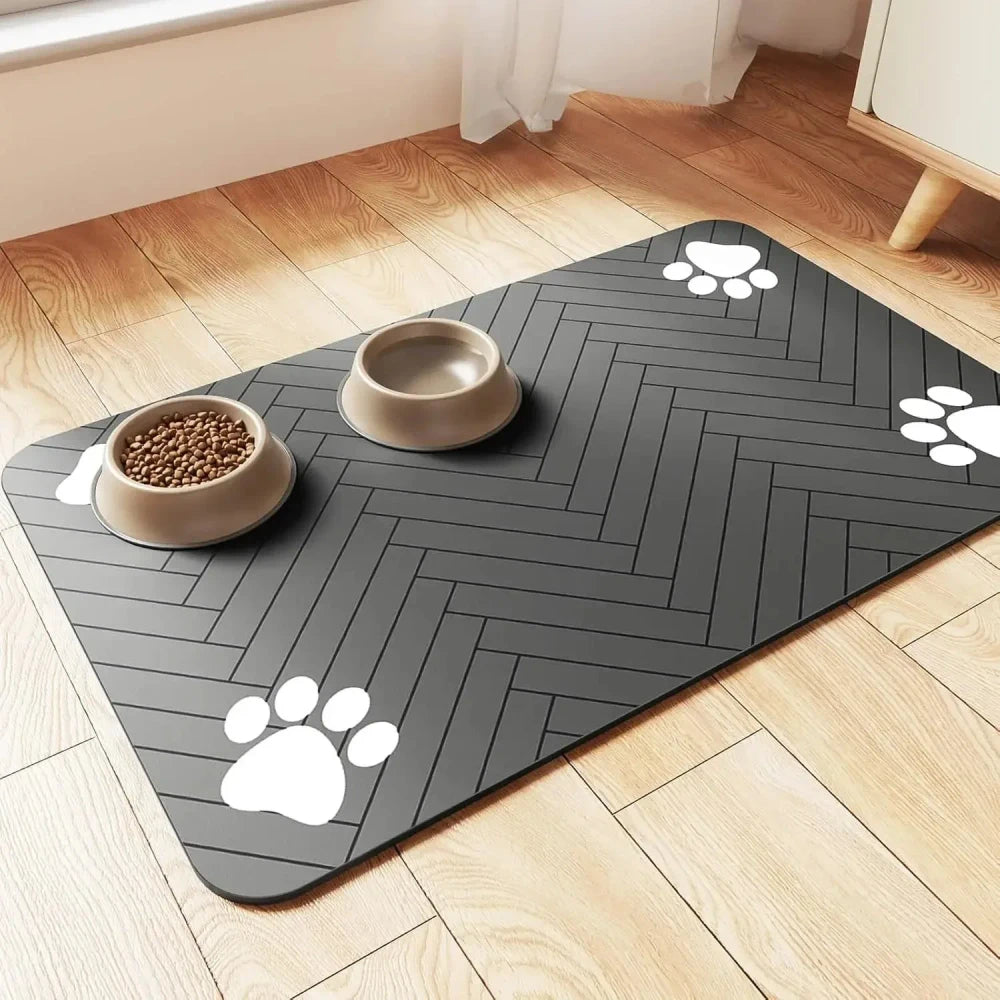 Absorbent Pet Feeding Mat | Quick-Dry Non-Slip Floor Protector for Dogs & Cat