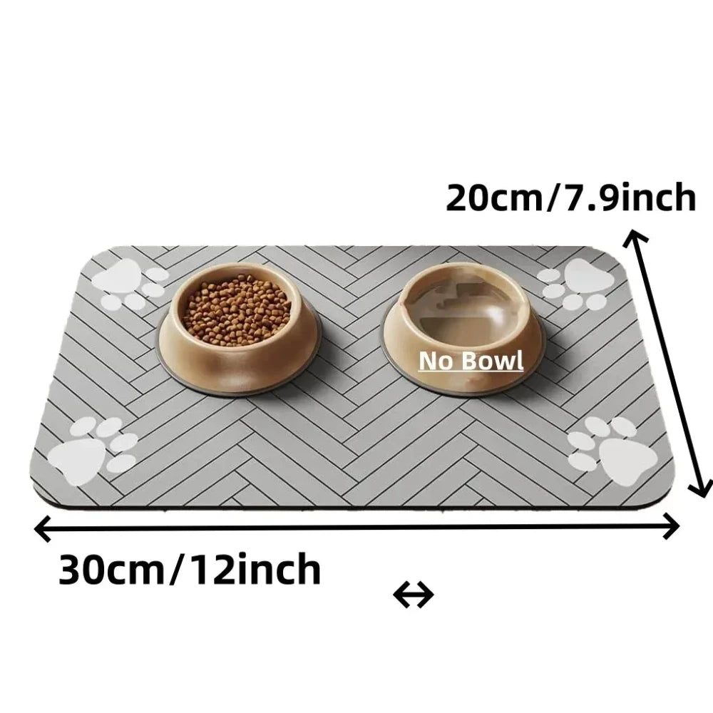 Absorbent Pet Feeding Mat | Quick-Dry Non-Slip Floor Protector for Dogs & Cat