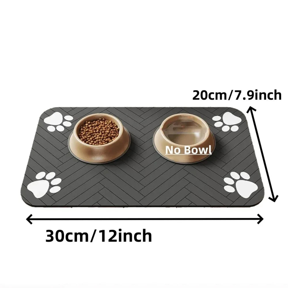 Absorbent Pet Feeding Mat | Quick-Dry Non-Slip Floor Protector for Dogs & Cat