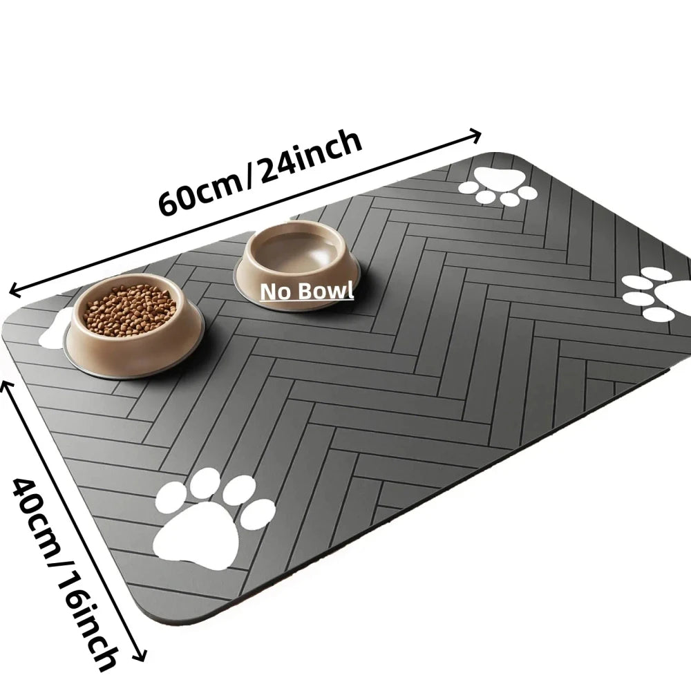 Absorbent Pet Feeding Mat | Quick-Dry Non-Slip Floor Protector for Dogs & Cat