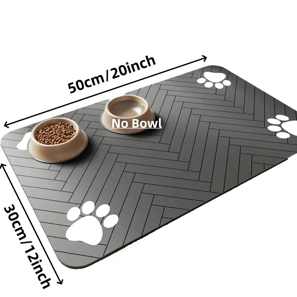 Absorbent Pet Feeding Mat | Quick-Dry Non-Slip Floor Protector for Dogs & Cat