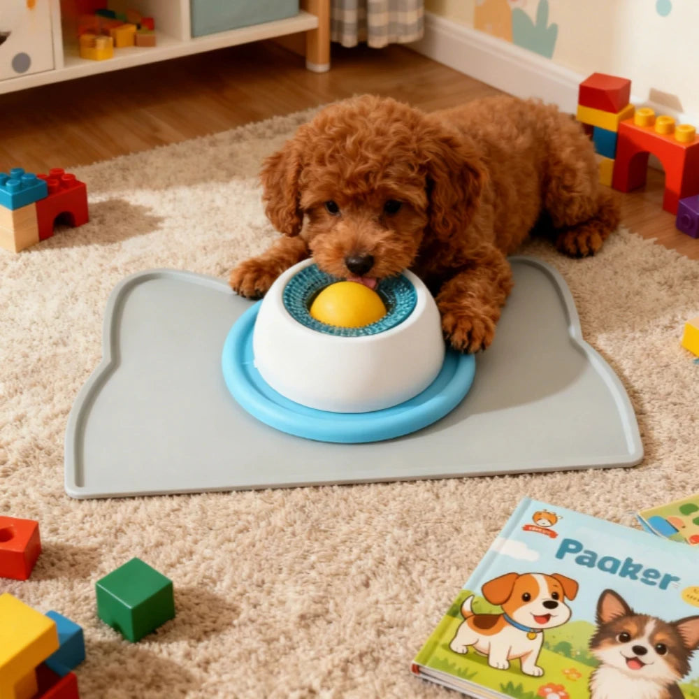Interactive Dog Lick Mat | Slow Feeder & Anxiety Relief Toy for Dogs & Cats