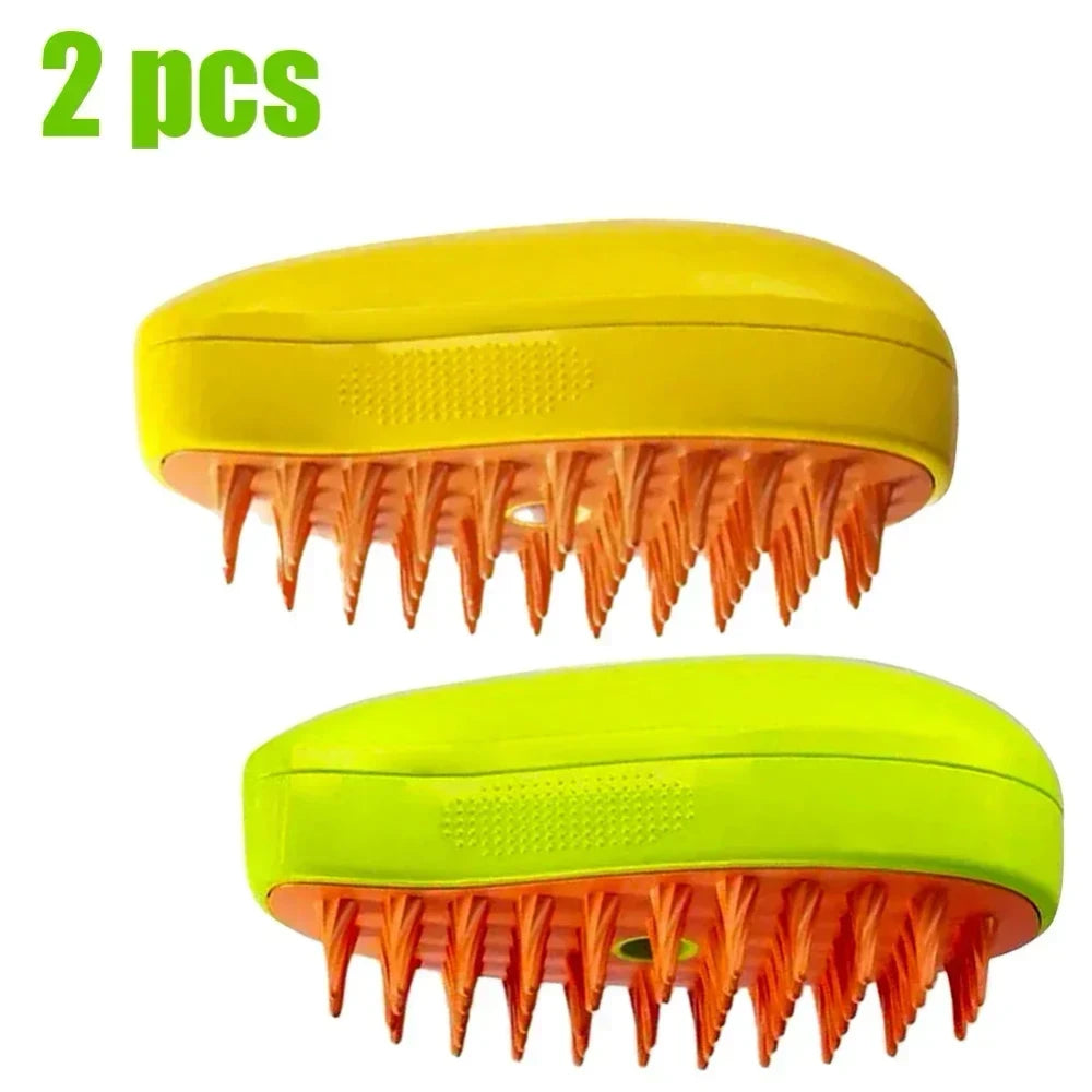 3-in-1 Steam Pet Brush | Deshedding, Detangling & Coat Care Tool for Cats & Dogs