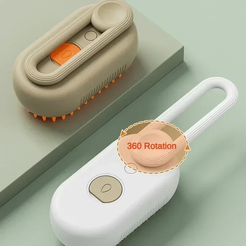 3-in-1 Steam Pet Brush | Deshedding, Detangling & Coat Care Tool for Cats & Dogs