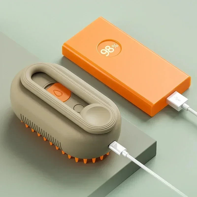 3-in-1 Steam Pet Brush | Deshedding, Detangling & Coat Care Tool for Cats & Dogs